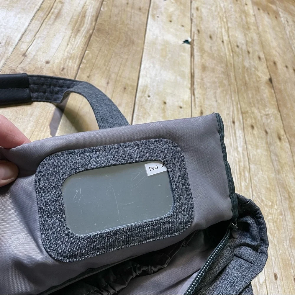 Lug Streetcar Quilted Heathered Gray Shoulder Bag